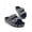 Black, variant on Women's Glitter Rhinestone Double Buckle Slides - Leopard Print Insole Cork Wedge Sandals, Comfortable Casual Suede Mules for Indoor & Outdoor Wear, Leopard Print