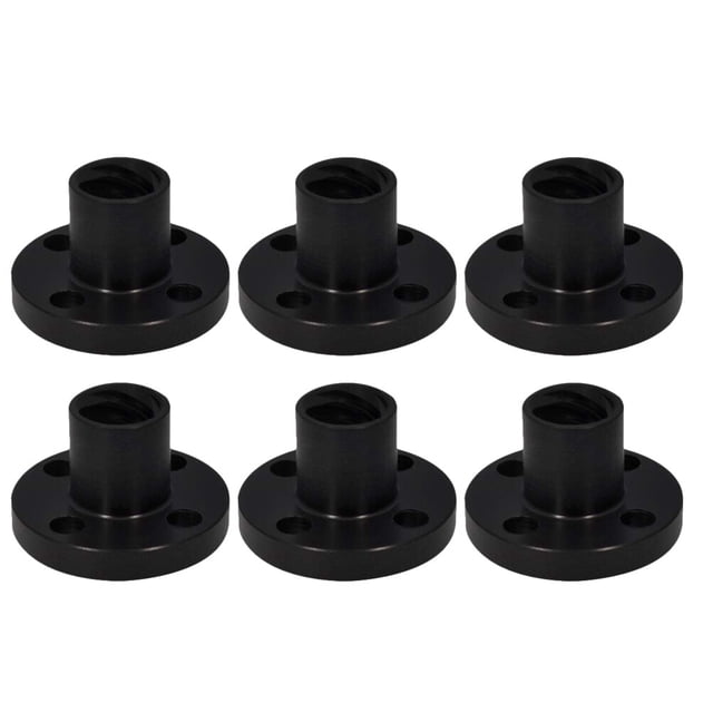6 piezas de impresora 3D, tornillos de avance T8, tuercas POM, tuercas de tornillo para CNC e impresora 3D
