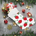 thumbnail image 6 of Coolnut Cute Strawberry Fruit Christmas Stockings, Christmas Presonalized Large Stocking Sock, Set of 2 Xmas Party Winter Decor Candy Bag Family Holiday Gift, 17.7 Inch, 6 of 7