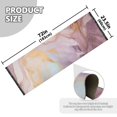 thumbnail image 3 of Turquoise Gold Pink Marble Runner Area Rug 2x6 Soft Non-Slip Washable Bedside Carpet for Hallway Bedroom Living Room Home Decor, 3 of 8