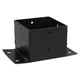 thumbnail image 1 of Soporte de valla de aluminio para exteriores, base protectora de poste ajustable, cubiertas negras para postes de barandilla y soportes metálicos para postes de valla, 1 of 8