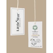 Little Star 100% Organic Cotton 2-Pack Baby Boy Sweatshirt Rompers