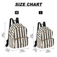 thumbnail image 2 of FORMRS Mini Backpack Purse for Women Travel Daypack Casual Shoulder Bag, Black Abstract Stripes, 2 of 7