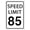 Speed Limit 85, variant on Speed Limit 10 Mph Sign, Speed Limit Signs Novelty Slow Down Sign Warning Traffic Road Street Sign 8X12 Inches