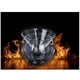 thumbnail image 5 of Transparent Glass Salad Bowl Fruit and Vegetable Bowl with Dry Ice Container (Middle Size), 5 of 6