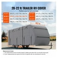 thumbnail image 2 of RV Cover 24-27 ft Class A - Waterproof Travel Trailer Cover, Non-Woven Fabric, All-Weather Protection, with Tire Covers, 2 of 7