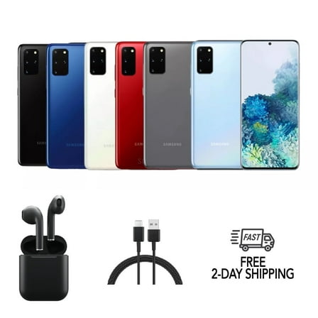 Restored Samsung Galaxy S20  5G G986U (Fully Unlocked) 128GB Cosmic Black w/ Wireless Earbuds (Refurbished)