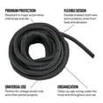 thumbnail image 4 of Braided Cloth Split Wire Loom Wrap, 1/2 Inch, 25 Foot Wire Sleeve, 4 of 9