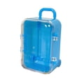 thumbnail image 3 of Trolley Tiny Suitcase Miniature Transparent Cover Candy Box for Collecting Rings, Necklace, Hair Rings, Buttons Wide Application Gift Box Blue, 3 of 8