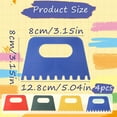 thumbnail image 2 of QUTETN 4 Pack Texture Tools for Plaster Plastic Paint Scraper Tool Art Paint Scrapers Kit Textured Art Tools Art Putty Scraper DIY Graffiti Oil Painting and Drawing Plaster Texture Tools, 2 of 7