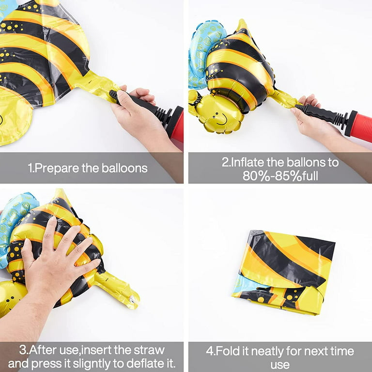 Bumble Bee Theme Balloon Decor DIY Kit (76 Pcs) – PartyDecor Mall