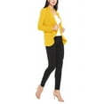 thumbnail image 6 of Moa Collection Women's Long Sleeve Open Front Blazer Solid Office Jacket (S-3XL), 6 of 6