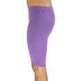 thumbnail image 2 of Vivian's Fashions Legging Shorts - Biker Length, Misses Size (Lavender, 5X), 2 of 3