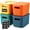 10 x 7 x 6 in, variant on 8 Pcs Plastic Storage Bins Stackable Baskets with Lid and Handle Colorful Desktop Storage Box Cubby Containers for Shelf Bedroom Office, Include 1 Erasable Marker, 16 Stickers (14 x 10 x 6 In)