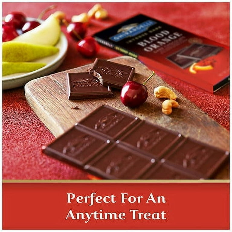 BLOODSTAINS 15枚 GHIRARDELLI Intense Dark Chocolate Bar, Blood Orange, 3.5 Oz Bar