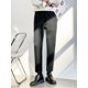 thumbnail image 5 of Pantalones de traje de talla grande para hombre, pantalones de verano rectos recortados de 9 pulgadas, tela elegante y con estilo, muchas reseñas coreanas de vestidos 2024, 5 of 5