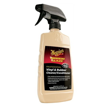 Meguiar's M4016 Mirror Glaze Vinyl & Rubber Cleaner/Conditioner - Restores Life and Color, 16 oz