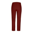 thumbnail image 6 of Womens Sweatpants Cotton Joggers Casual Pants With Side Pockets Pocket Burgundy, 6 of 8