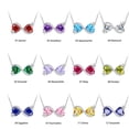 thumbnail image 5 of Juwaliy Infinity Heart Butterfly Necklace July Birthstone Necklace Ruby Red Pendant Jewelry Wife Mother Birthday Valentine's Day Gifts for Women, 5 of 11