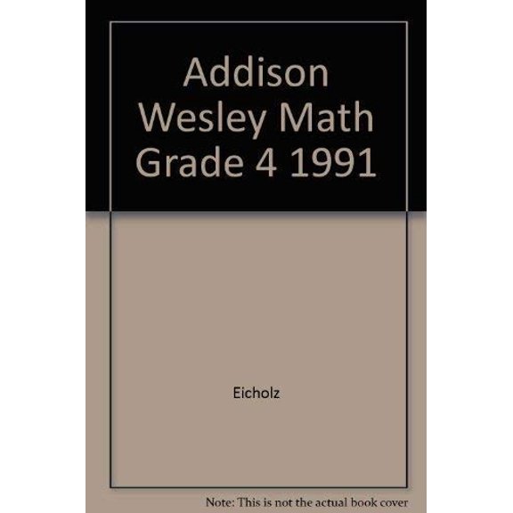 Pre-Owned Addison Wesley Math Grade 4 1991 Paperback