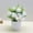 White#6, variant on Artificial Potted Plants Set of 6 | Small Plastic Flower Decor for Home & Office | 10.24 Inch Lifelike Faux Floral Arrangements in Multiple Colors