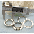 thumbnail image 4 of NOGIS 10 Pieces Grommet and 10 Pieces Washer Grommet Kit Finish Grommet Eyelet for Clothes Fabric Leather Tag Bag (Silver, 1 Inch), 4 of 7