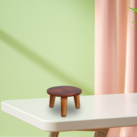 Soimiss Wooden Plant Stand Coffee Color Indoor Flowerpot Holder for Home Bonsai Display