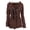Coffee, variant on Winter Clearance 2023 Winter Coats for Women Plus Size Color Horn Buttons Cardigan Padded Hooded Coat Jacket Overcoat