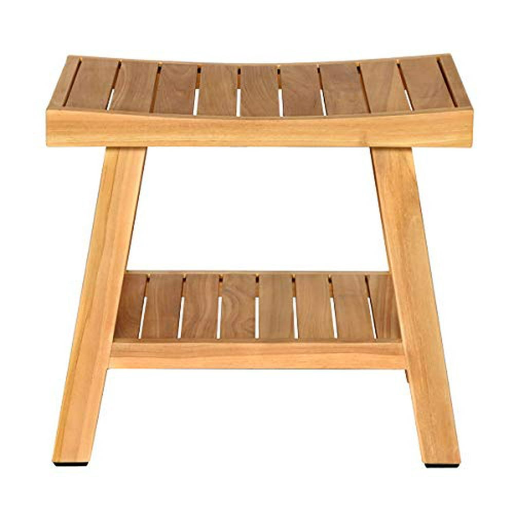 Ivena Furnishing Teak Shower Bench - Walmart.com - Walmart.com