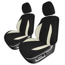 For 2016-2023 Toyota Tacoma FH Group Custom Fit Neoprene Car Seat Covers Waterproof - Beige Front