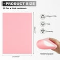 thumbnail image 2 of Uxcell 20 Sheets Light Pink Cardstock Printer Paper 8.5" x 11" A4 Thick Paper Sheet 250gsm/170lb Bulk Card Stock for Printer DIY Scrapbook Menus Cards, 2 of 7