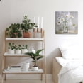 thumbnail image 5 of Bathroom Wall Décor, Canvas Wall Art, Modern Gallery Decor Print White daisy Flower in Bottle Theme Picture Artwork for Walls Ready to Hang for Kitchen Bedroom Decor Size 14x14, 5 of 6