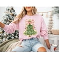 thumbnail image 5 of Christmas Tree Bow Sweatshirt,Christmas Tree Sweater, Christmas Coquette Christmas Shirt, 5 of 5