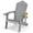 Light Grey, variant on Gymax Patio HIPS Outdoor Weather Resistant Slatted Chair Adirondack Chair w/ Cup Holder Navy