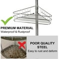 thumbnail image 6 of TEQIN Corner Shower Caddy Tension Pole, 4-Tier Rust-Resistant Bathroom Shower Organizer With Adjustable Baskets, Space-Saving Bathroom Shower Rack Shower Storage, 6 of 6