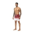 thumbnail image 3 of Tyhengta Men's Swim Trunks Gradient Color Quick Dry Beach Shorts with Zipper Pockets and Mesh Lining Red 40, 3 of 6