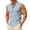Light Blue, variant on srobpty Mens Summer Solid Sleeveless Round Neck Linen Tank Tops Button Placket for Vacation and Daily Leisure Wear