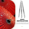 thumbnail image 2 of Shisuyan Nervures de Parapluie pour Réparation Argent 3 Pcs 23.58x6.29x0.20 Po, 2 of 9