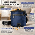 Poop Aba Blue Mini Dog Walking Pouch With Magnetic & Zipper Closure, Waist Belt ...
