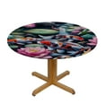 thumbnail image 3 of Nawypu Water Lily Table Cloth Flower Fish Elastic Fitted Edged Round Tablecloth Fade Resistant Anti-Shrink Table Cloth Washable Table Cover for Indoor or Outdoor and Anywhere You Wanna use it, 3 of 7