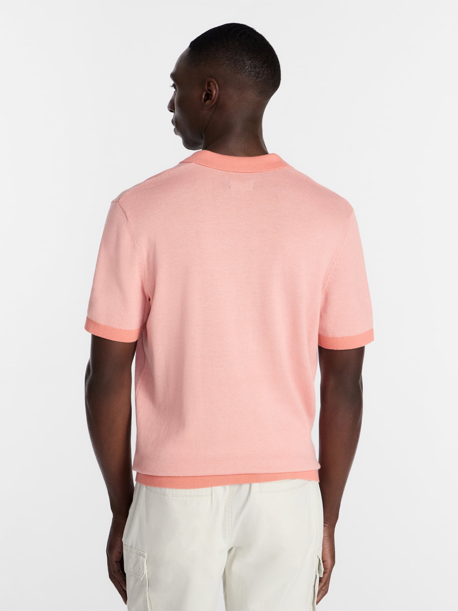 George Men's Knit Johnny Collar Polo Shirt, Sizes S-5XL