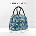 thumbnail image 2 of Daiia Hawaiian Style Pattern Lunch Bag , Insulated Lunch Box, Small Leakproof Cooler Food Lunch Containers Reusable High Capacity Lunch Tote Bags-One Size, 2 of 6