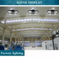 thumbnail image 2 of Matsuzay AC85-260VLED de tres/cuatro pétalos de luz, luz de techo LED Industrial para garaje, taller, estacionamiento, almacén, luz de aluminio negro Iluminación novedosa negro 3 hojas 60W Matsuzay HA024255-01, 2 of 6