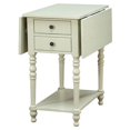 thumbnail image 2 of Coast To Coast 13697 Drop Leaf Two Drawer Accent Table in Sandals Cream, 2 of 5