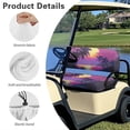 thumbnail image 5 of Garronmavis Sunset Palm Tree Golf Cart Seat Covers Accessories Convenient Golf Cart Elastic Seat Covers for Four Seasons Interior Decor Accessiores Easy Install and Clean, 5 of 6