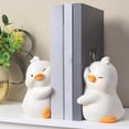 thumbnail image 5 of RUISINERY 2pieces Cartoon Duck Bookends Resin Book End for Shelves Desk Book Organiser Decorative Book Stoppers Tabletop Bookends, 5 of 8