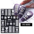 thumbnail image 1 of Iumwxz Christmas French V-shaped Three-dimensional Christmas Snowflake 5D Resin Adhesive Nail Sticker, 1 of 2
