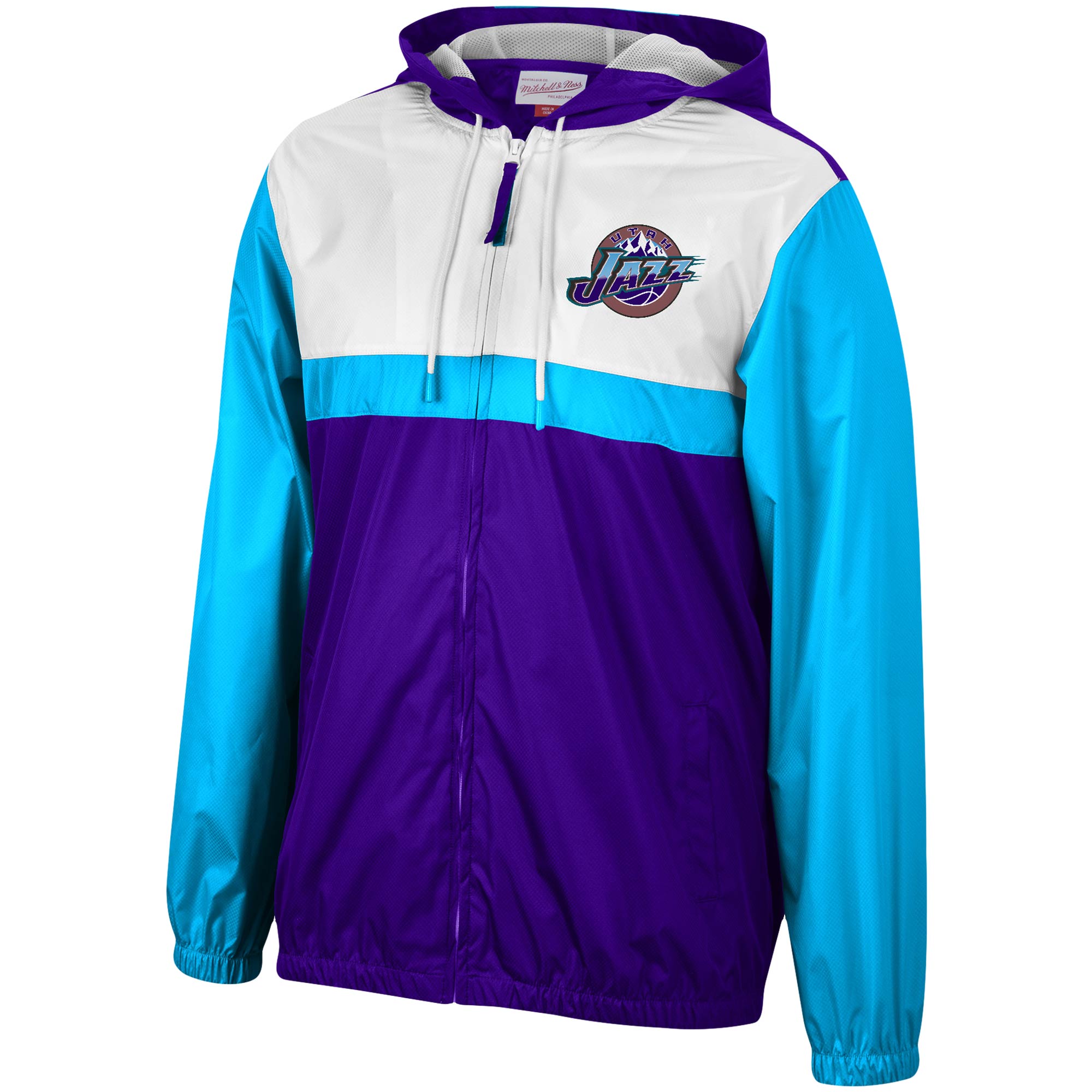 utah jazz jacket mitchell and ness