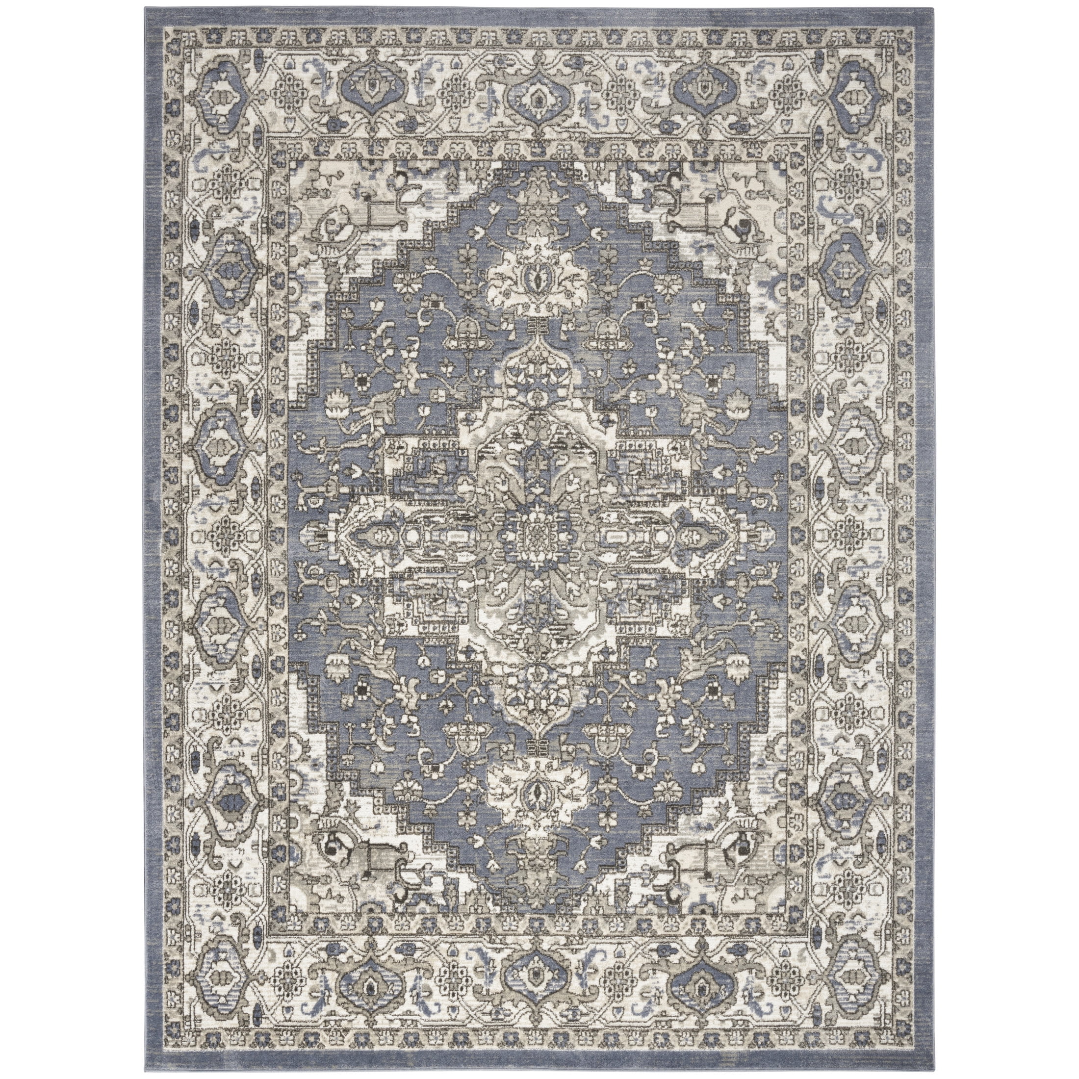 Nourison Concerto 8'10" x 11'10" Blue Vintage Indoor Rug