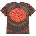 thumbnail image 1 of Spiderweb Halloween Orange Tie Dye Pattern Youth T-Shirt, 1 of 1